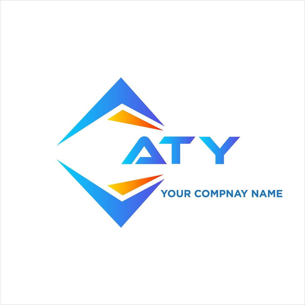 aty abstrakt teknologi logotyp design på vit bakgrund. aty kreativ initialer brev logotyp begrepp. vektor