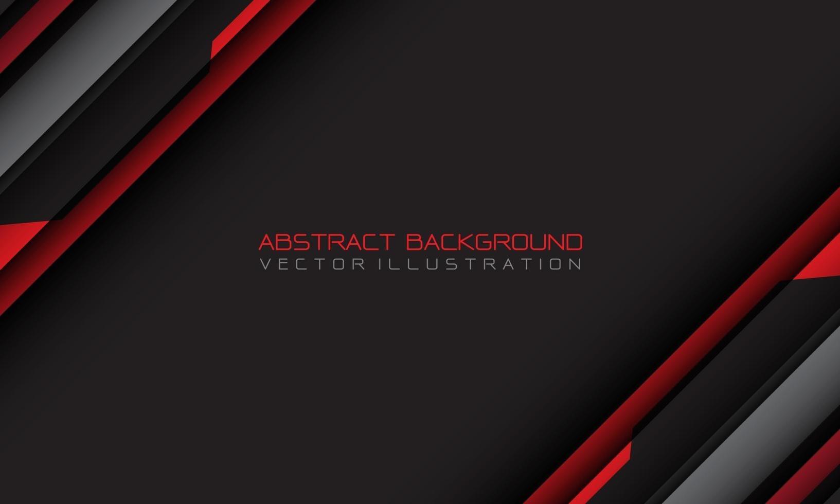 abstrakt röd grå cyber geometrisk snedstreck med tomt utrymme och textdesign modern futuristisk bakgrundsvektorillustration. vektor