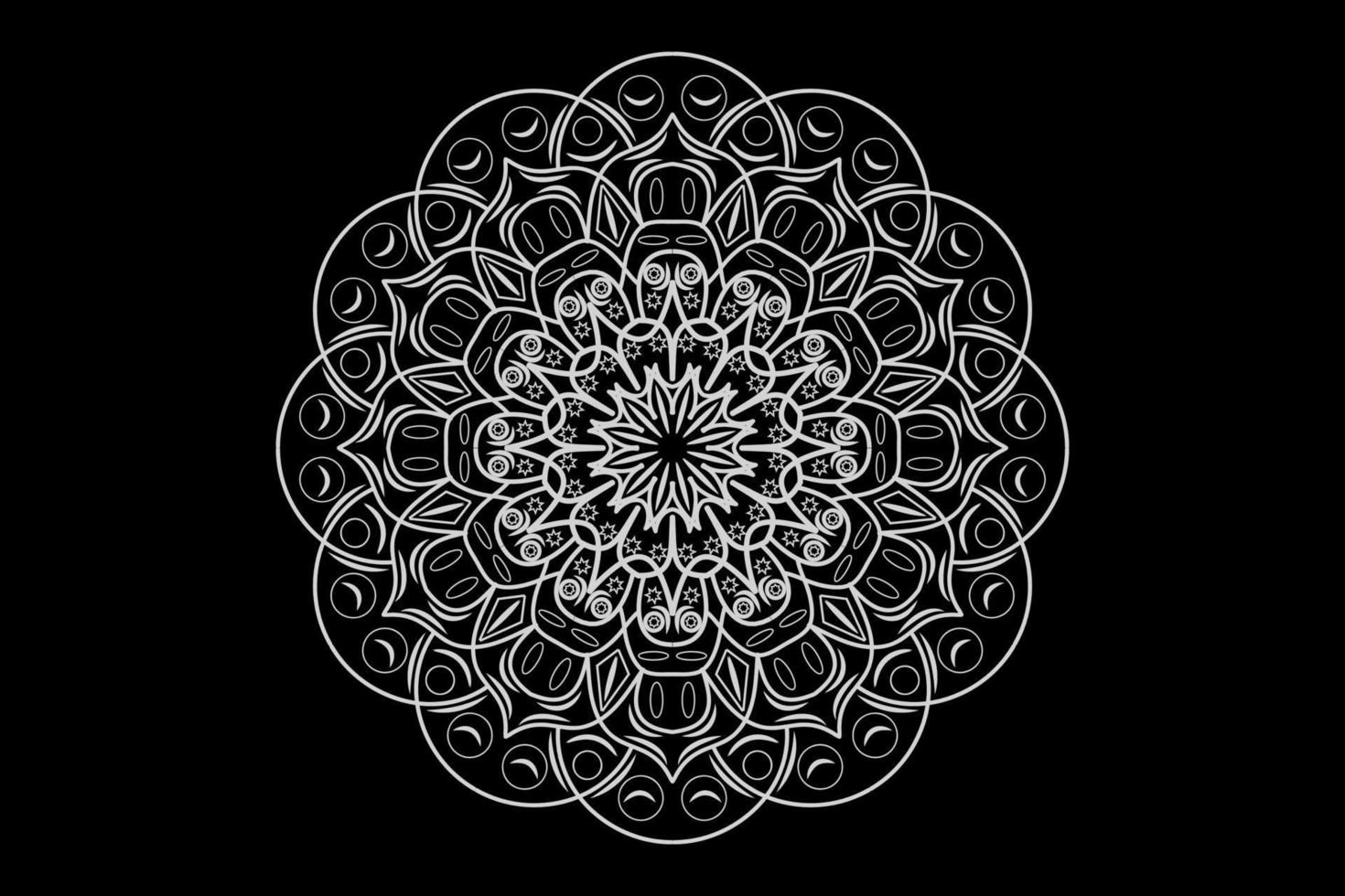 Mandala Ornament Hintergrund Vektor Design