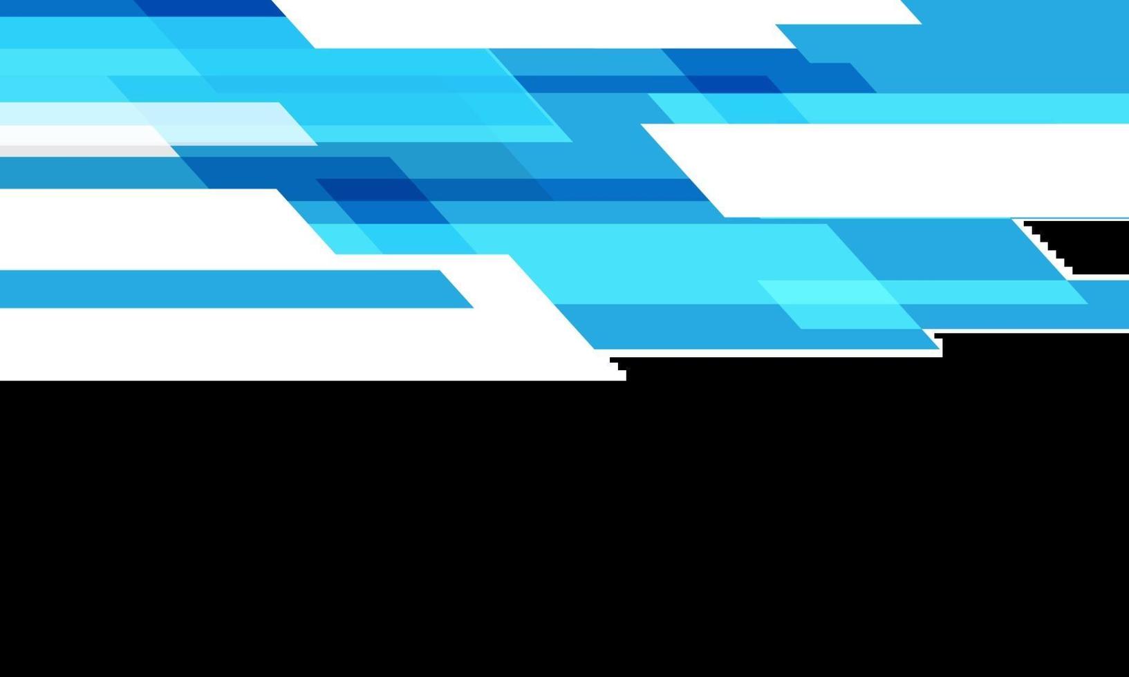 geometrische Geschwindigkeit der abstrakten blauen Technologie auf Weiß mit moderner futuristischer Hintergrundvektorillustration des Leerraumdesigns. vektor