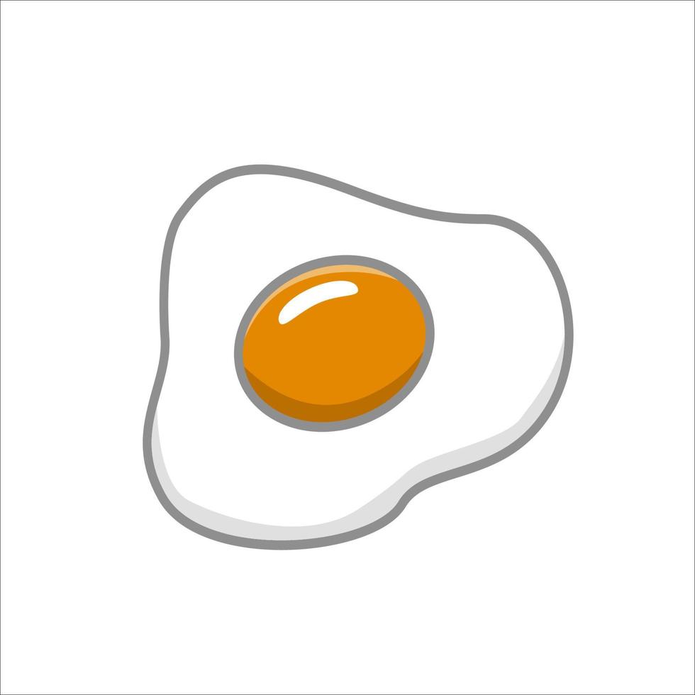 ägg vektor illustration med enkel design isolerat på vit bakgrund