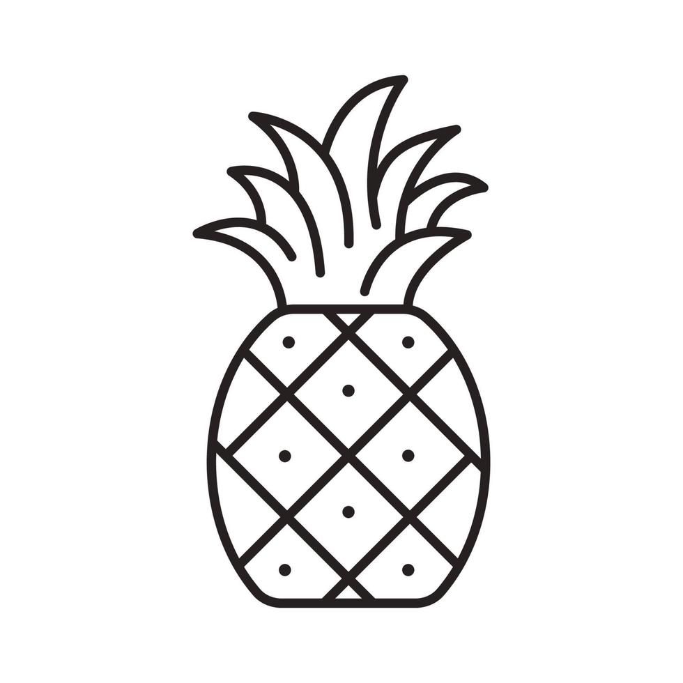 einfach Ananas Vektor Illustration