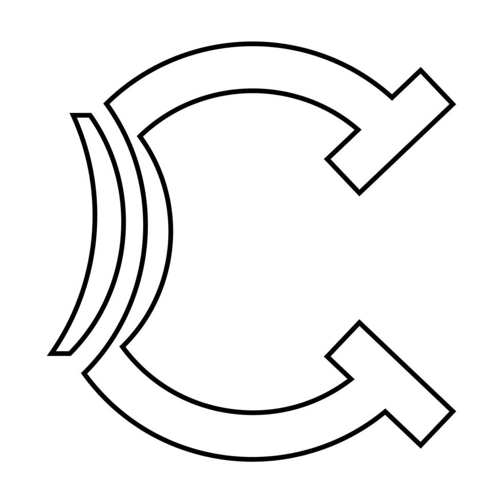 Brief c Symbol Illustration Vektor