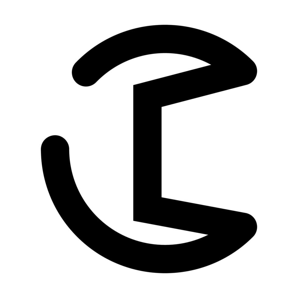 brev c ikon illustration vektor
