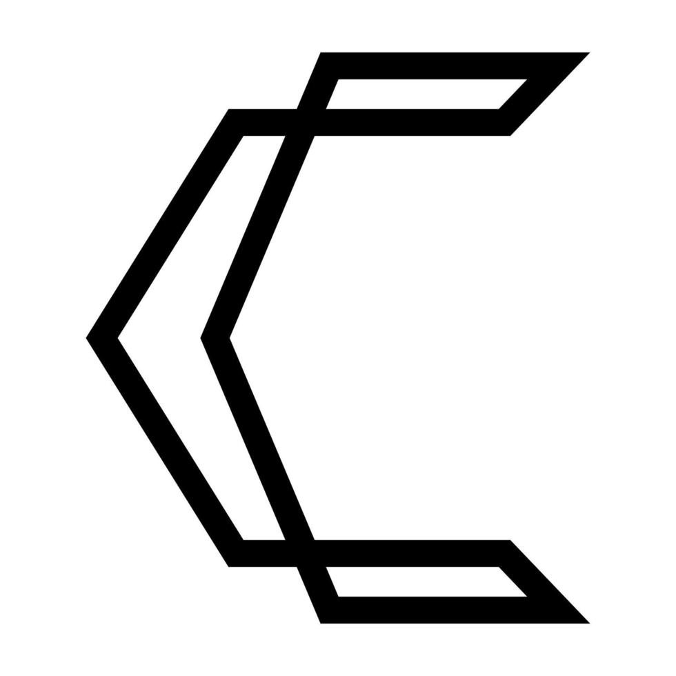 Brief c Symbol Illustration Vektor