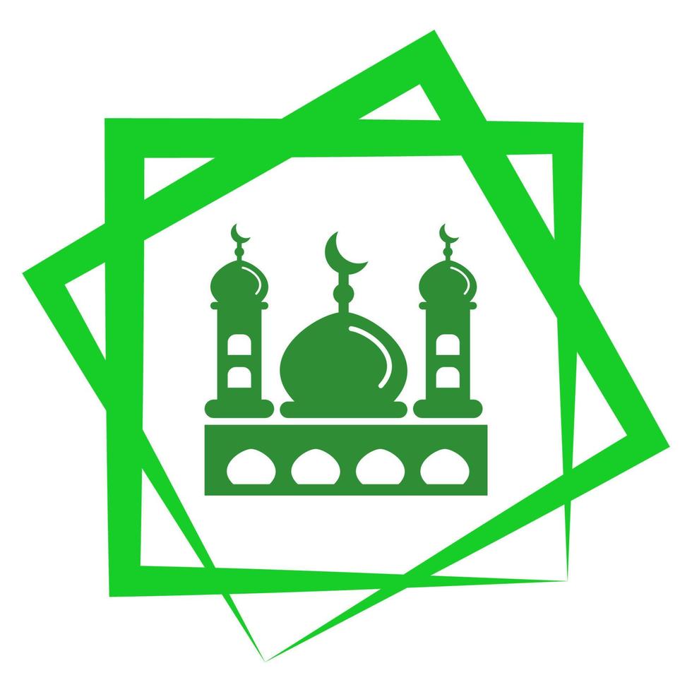 Moschee Logo Illustration Vektor