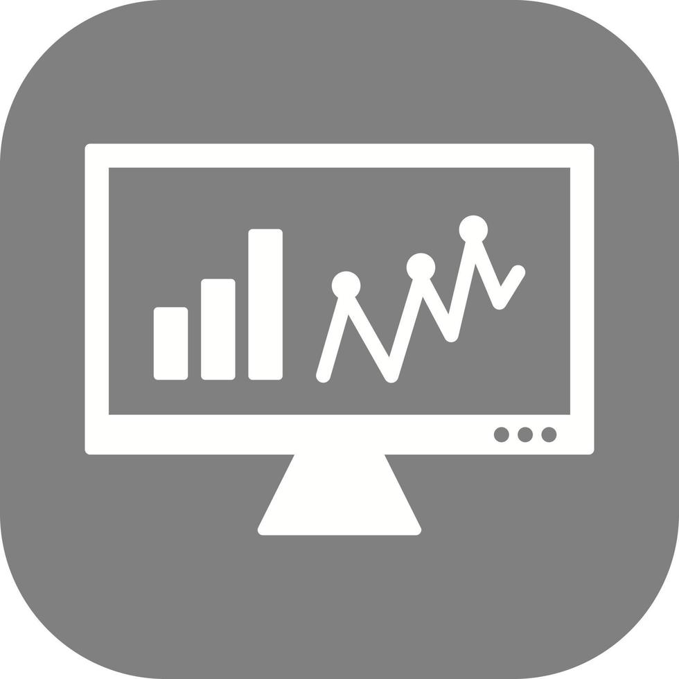 Vektorsymbol für Online-Statistiken vektor