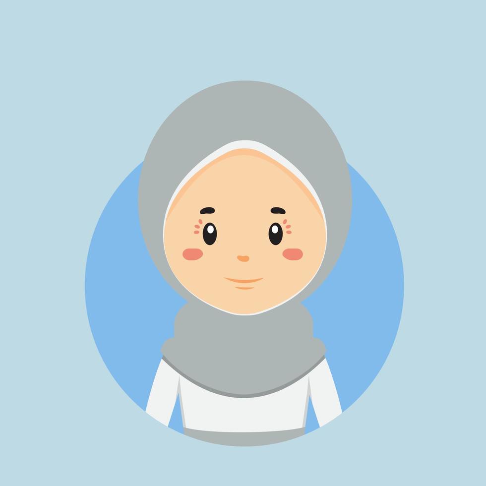 avatar av en muslim karaktär vektor