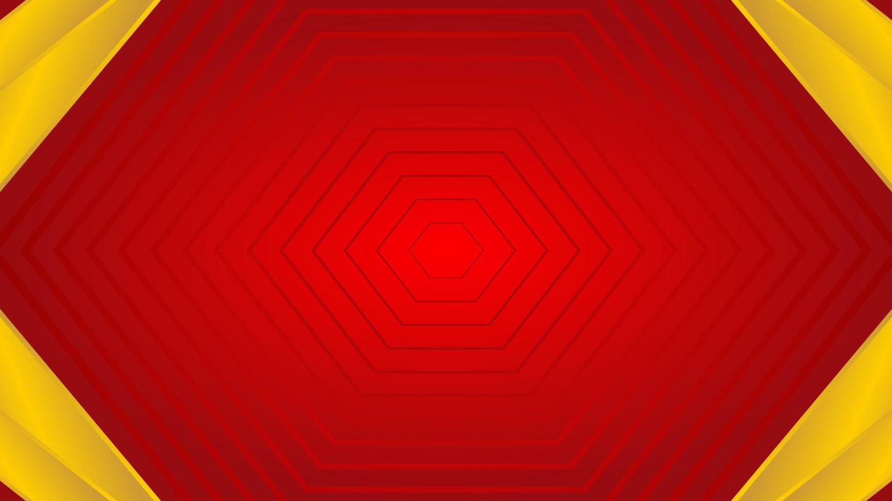 modern röd bakgrund med hexagonal mönster vektor