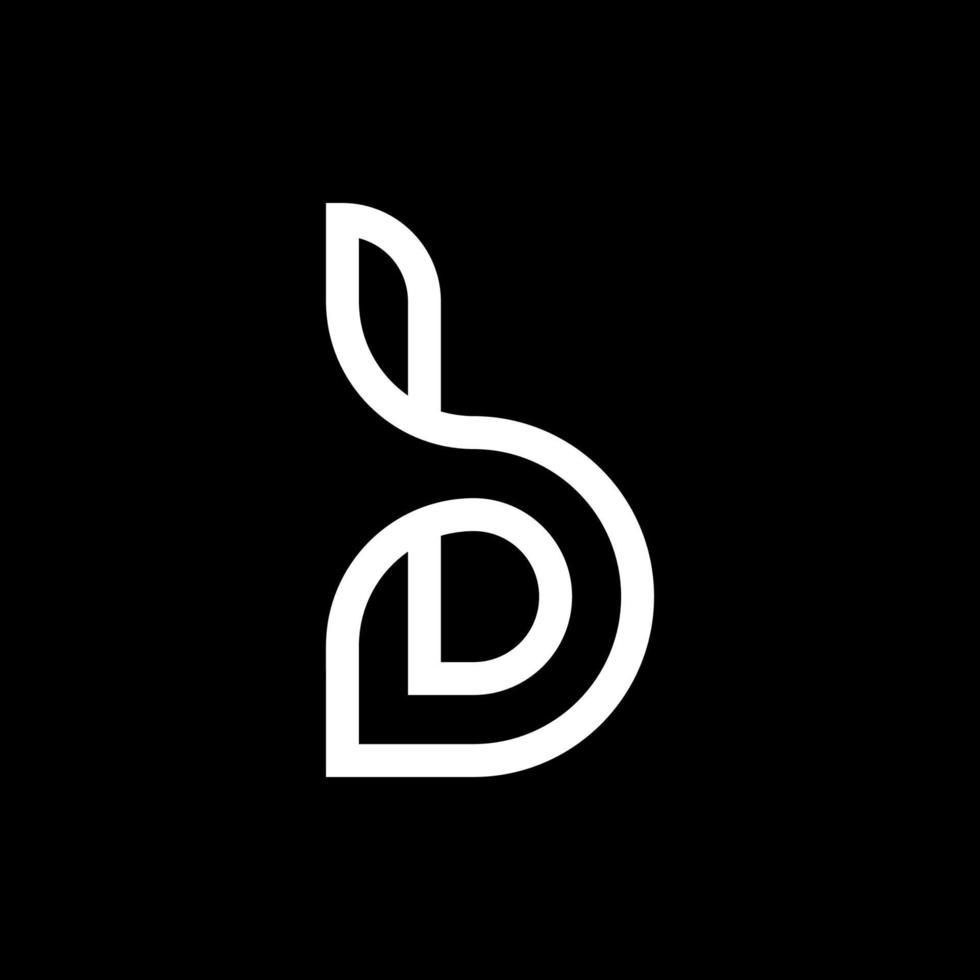 brev b logotyp ikon design mall element vektor