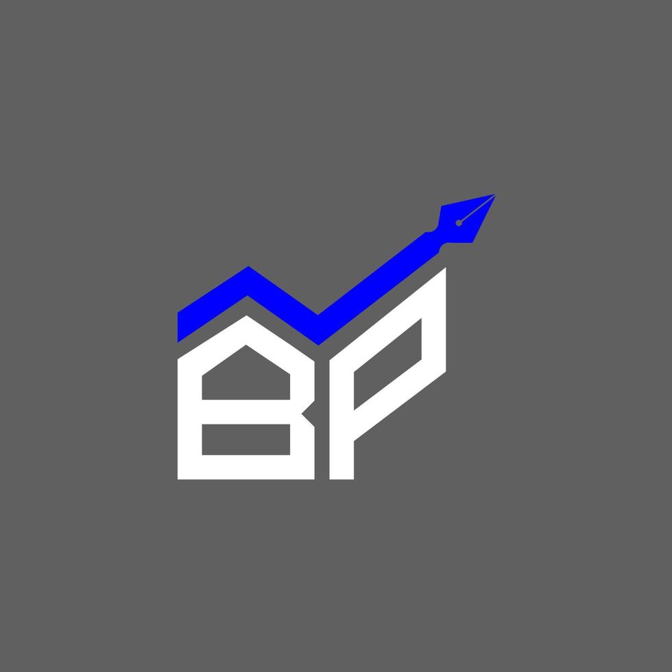 kreatives Design des bp-Buchstabenlogos mit Vektorgrafik, bp-einfaches und modernes Logo. vektor