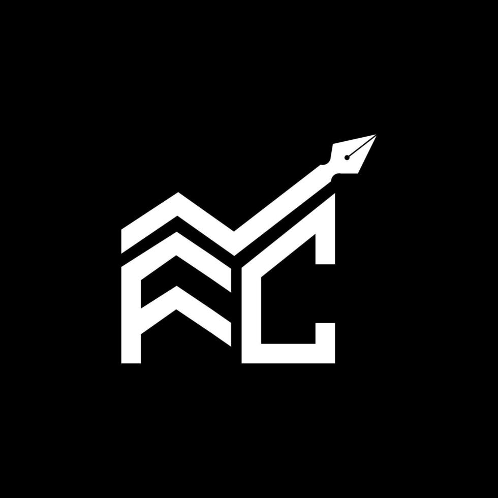 FC Letter Logo kreatives Design mit Vektorgrafik, FC einfaches und modernes Logo. vektor