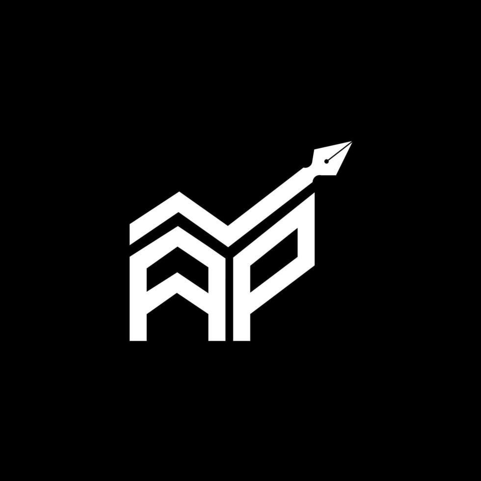 ap brev logotyp kreativ design med vektor grafisk, ap enkel och modern logotyp.