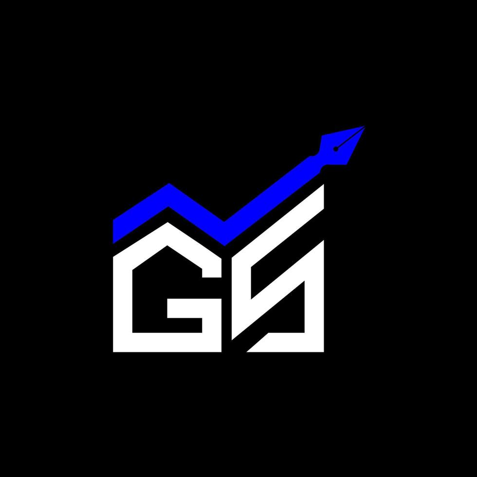 gs brev logotyp kreativ design med vektor grafisk, gs enkel och modern logotyp.