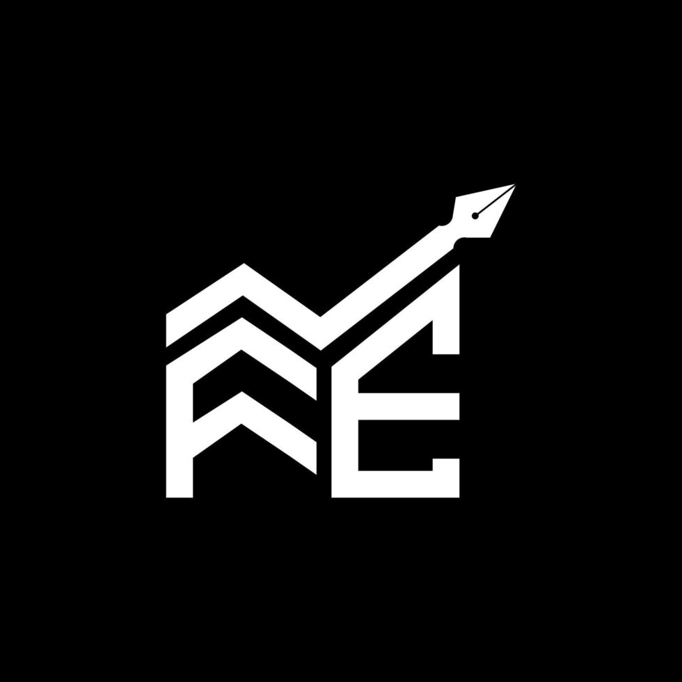 fe brev logotyp kreativ design med vektor grafisk, fe enkel och modern logotyp.