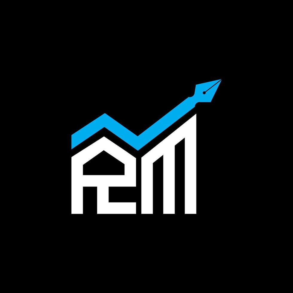 rm letter logo kreatives design mit vektorgrafik, rm einfaches und modernes logo. vektor