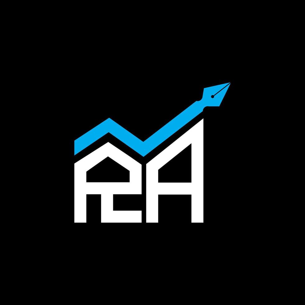 ra buchstaben logo kreatives design mit vektorgrafik, ra einfaches und modernes logo. vektor