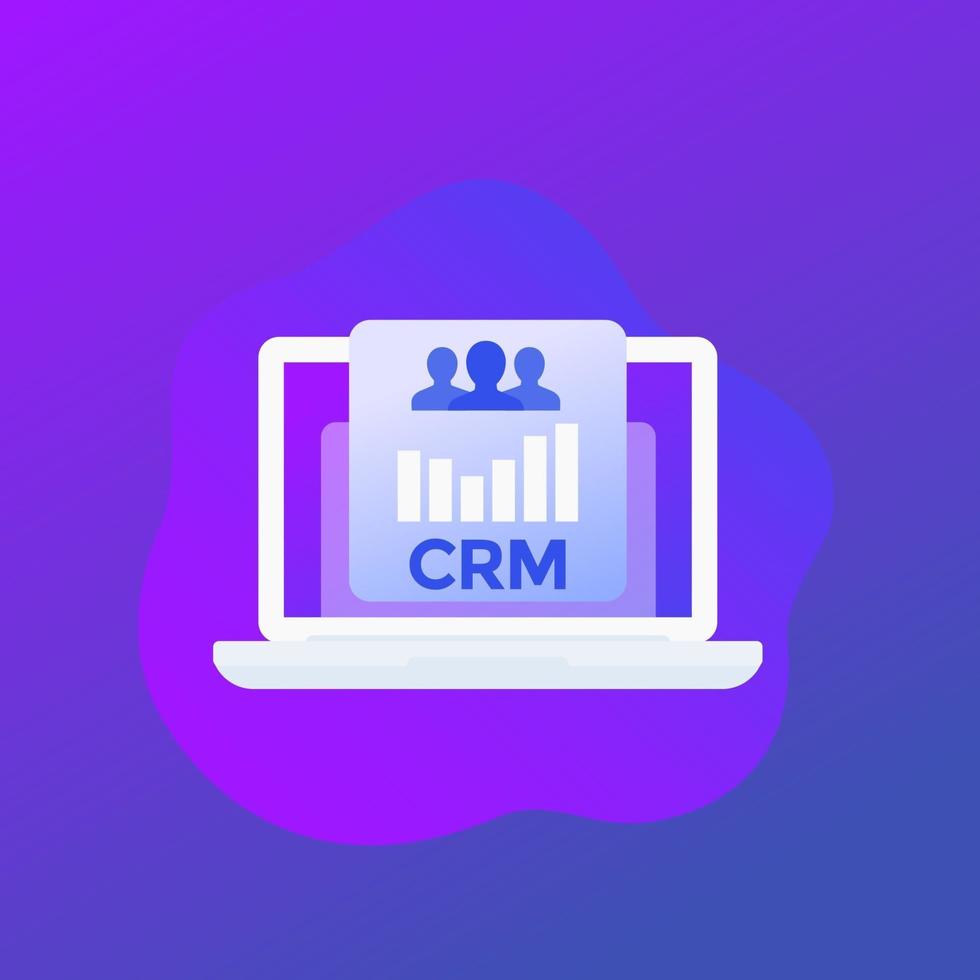 crm system software icon vektor