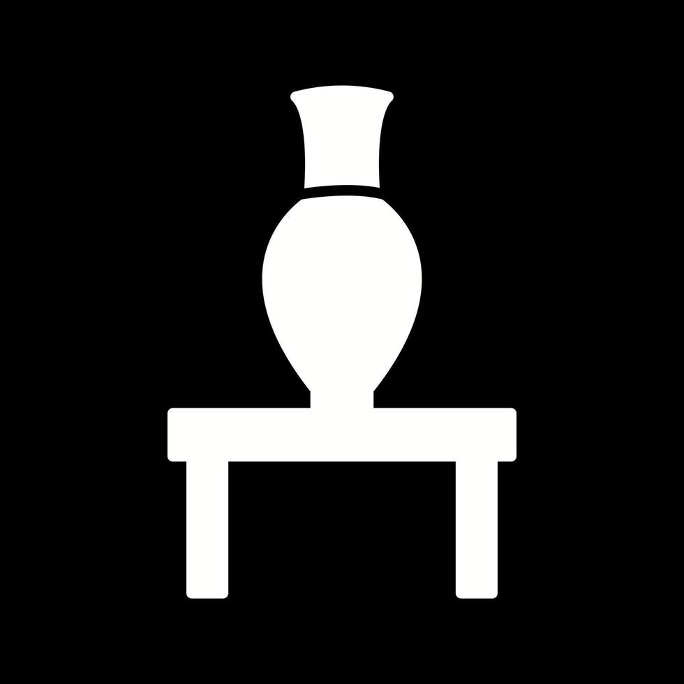 Vase-Ausstellungsvektor-Symbol vektor