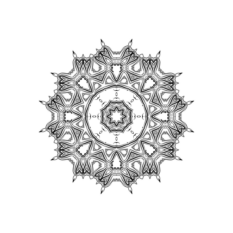 schöner mandala design isolierter hintergrund vektor