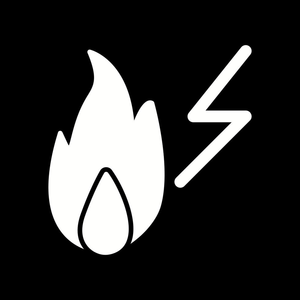 unik elektricitet brand vektor ikon