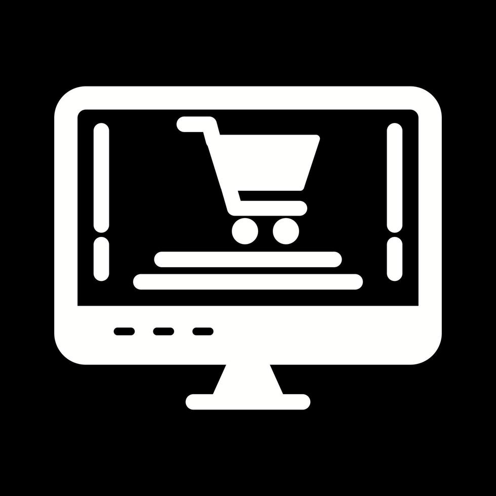 Online-Shopping-Vektor-Symbol vektor