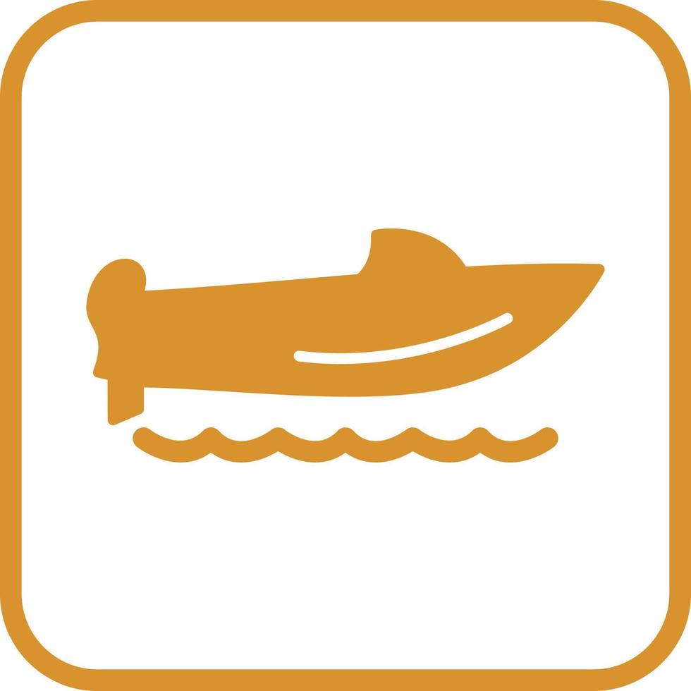 Schnellboot-Vektorsymbol vektor