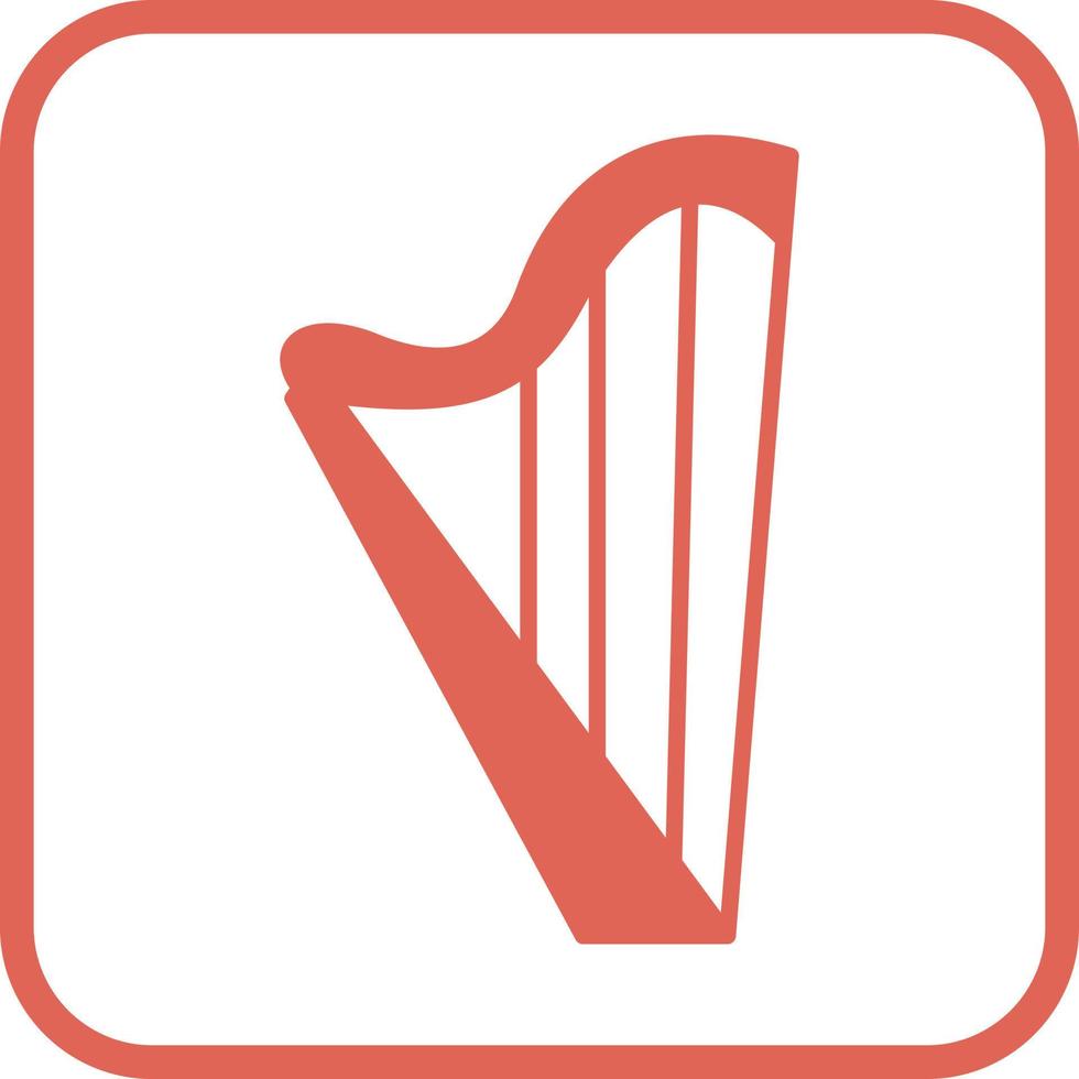 Symbol für Harfenvektor vektor