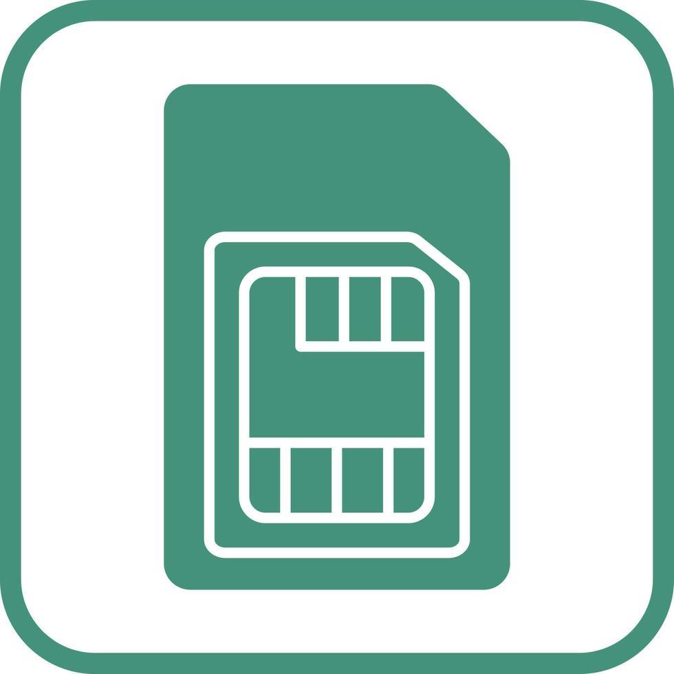 Vektorsymbol für die SIM-Karte vektor