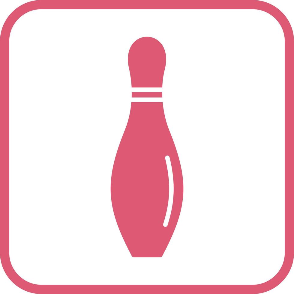 Bowling-Pin-Vektor-Symbol vektor