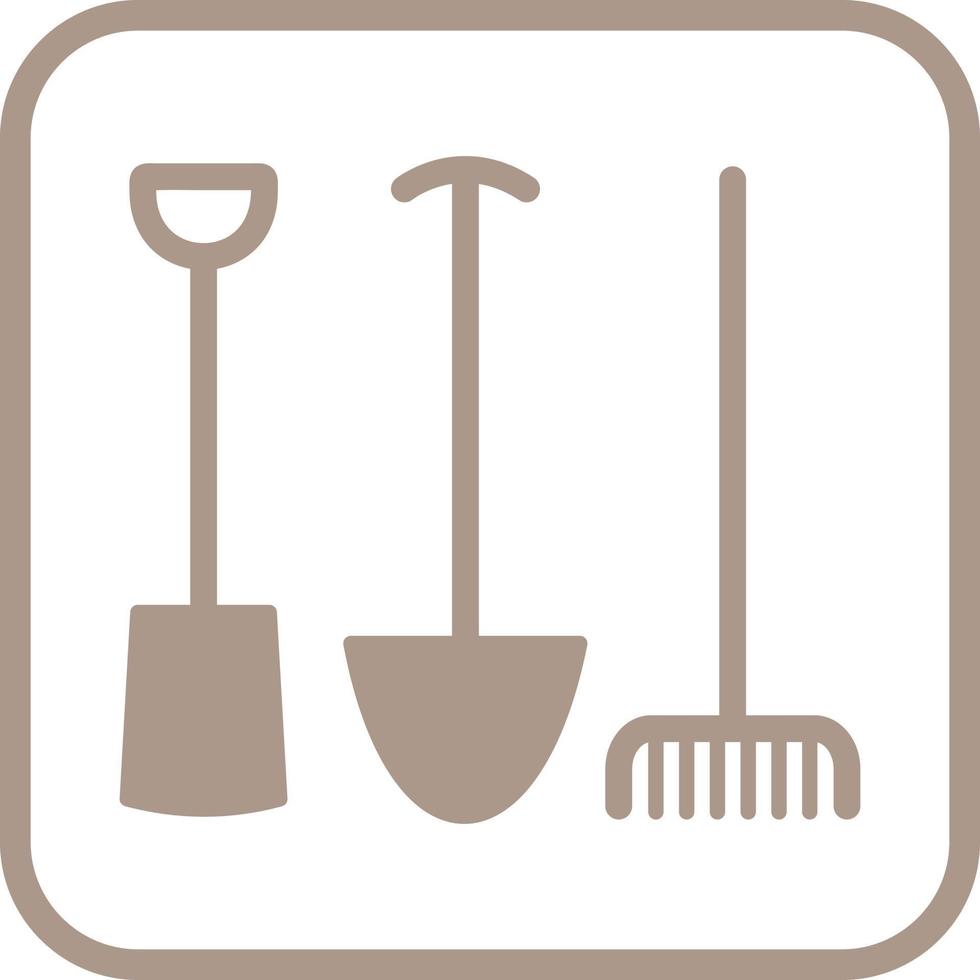 trädgårdsarbete verktyg vektor ikon