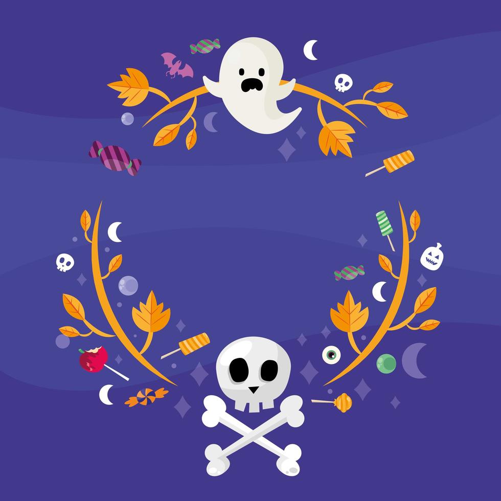 Halloween-Feier Charaktere vektor
