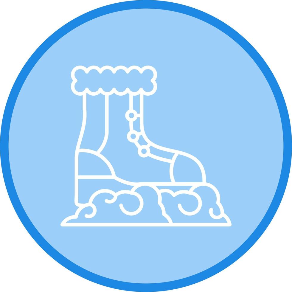 Vektorsymbol für Schneeschuhe vektor