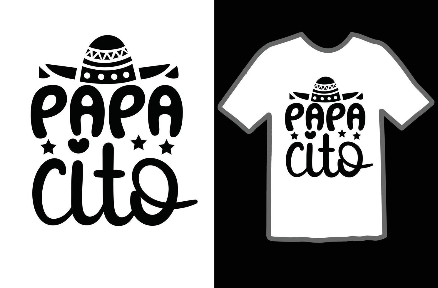 pappa cito svg t skjorta design vektor