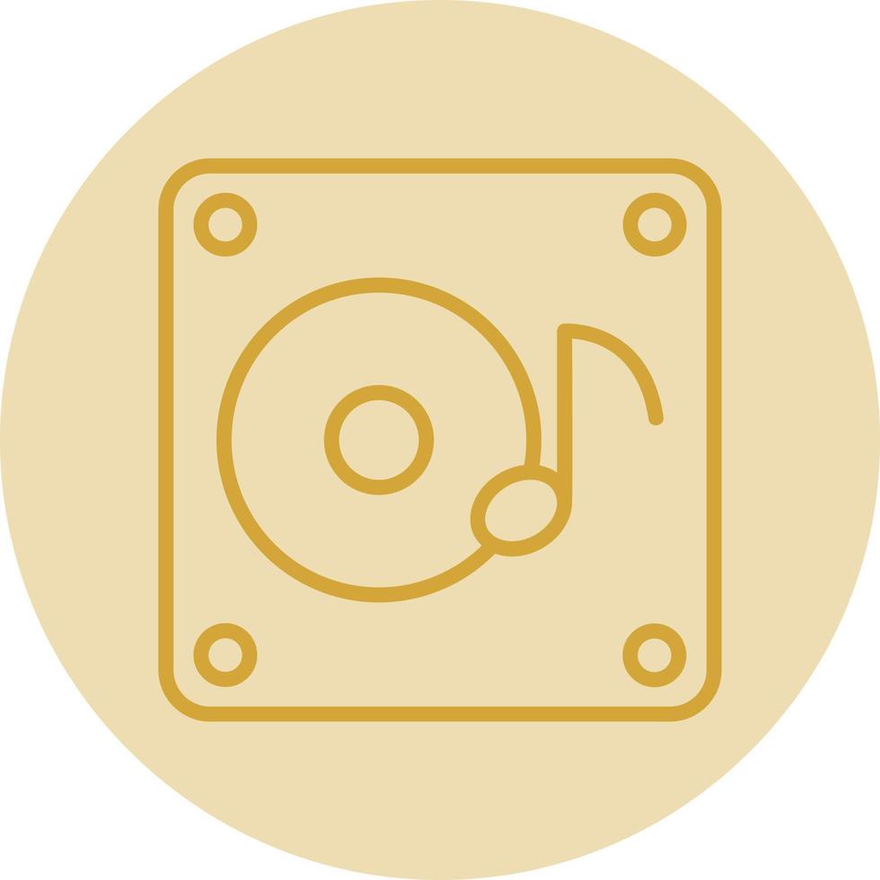 Musikalbum-Vektor-Icon-Design vektor