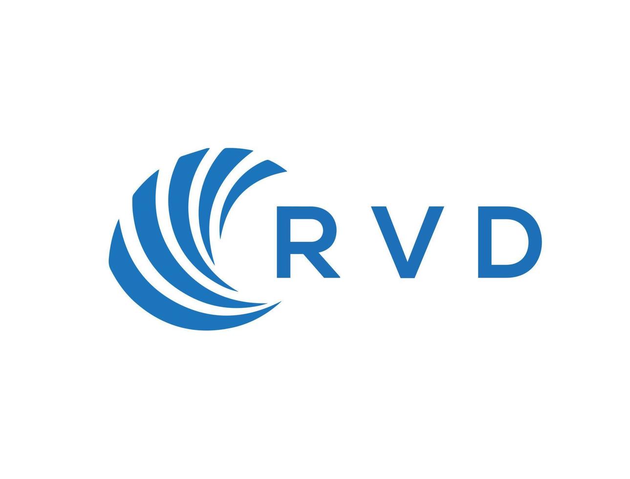 rvd brev logotyp design på vit bakgrund. rvd kreativ cirkel brev logotyp begrepp. rvd brev design. vektor