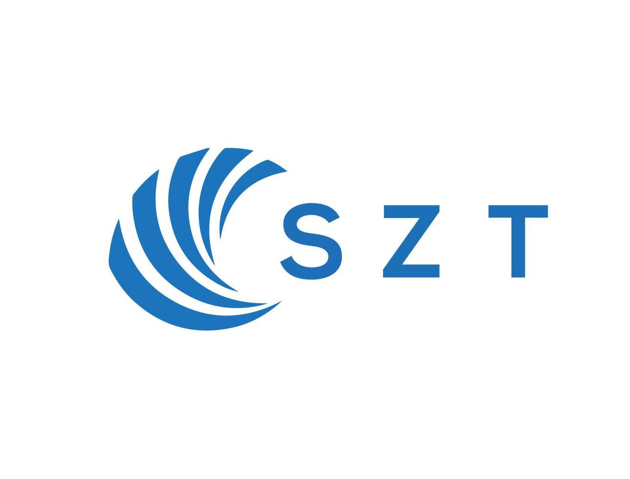 szt Brief Logo Design auf Weiß Hintergrund. szt kreativ Kreis Brief Logo Konzept. szt Brief Design. vektor