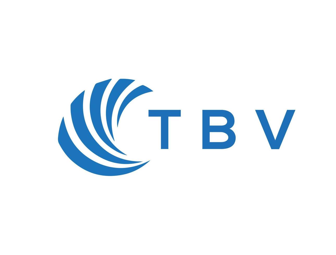 tbv brev logotyp design på vit bakgrund. tbv kreativ cirkel brev logotyp begrepp. tbv brev design. vektor