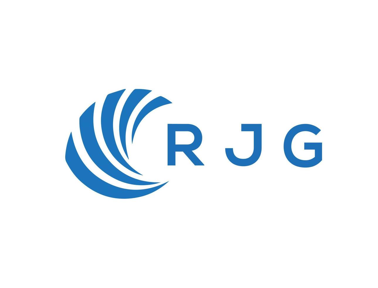 rjg Brief Logo Design auf Weiß Hintergrund. rjg kreativ Kreis Brief Logo Konzept. rjg Brief Design. vektor