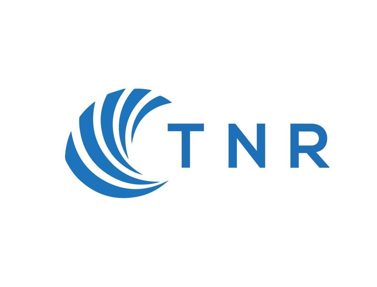 tnr Brief Logo Design auf Weiß Hintergrund. tnr kreativ Kreis Brief Logo Konzept. tnr Brief Design. vektor