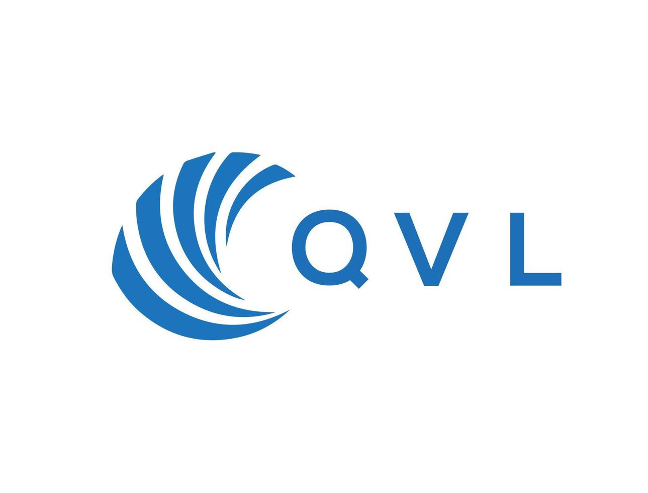 qvl brev logotyp design på vit bakgrund. qvl kreativ cirkel brev logotyp begrepp. qvl brev design. vektor