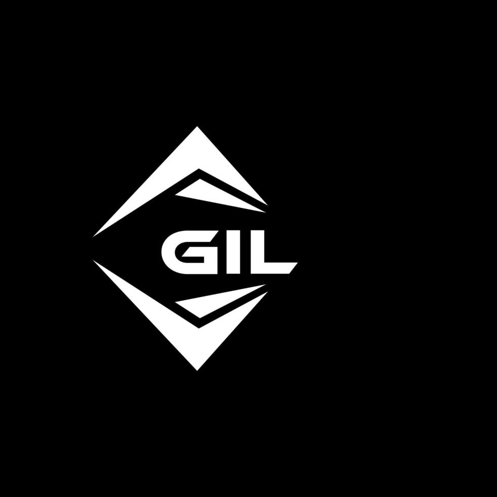 Gil abstrakt Technologie Logo Design auf schwarz Hintergrund. Gil kreativ Initialen Brief Logo Konzept. vektor