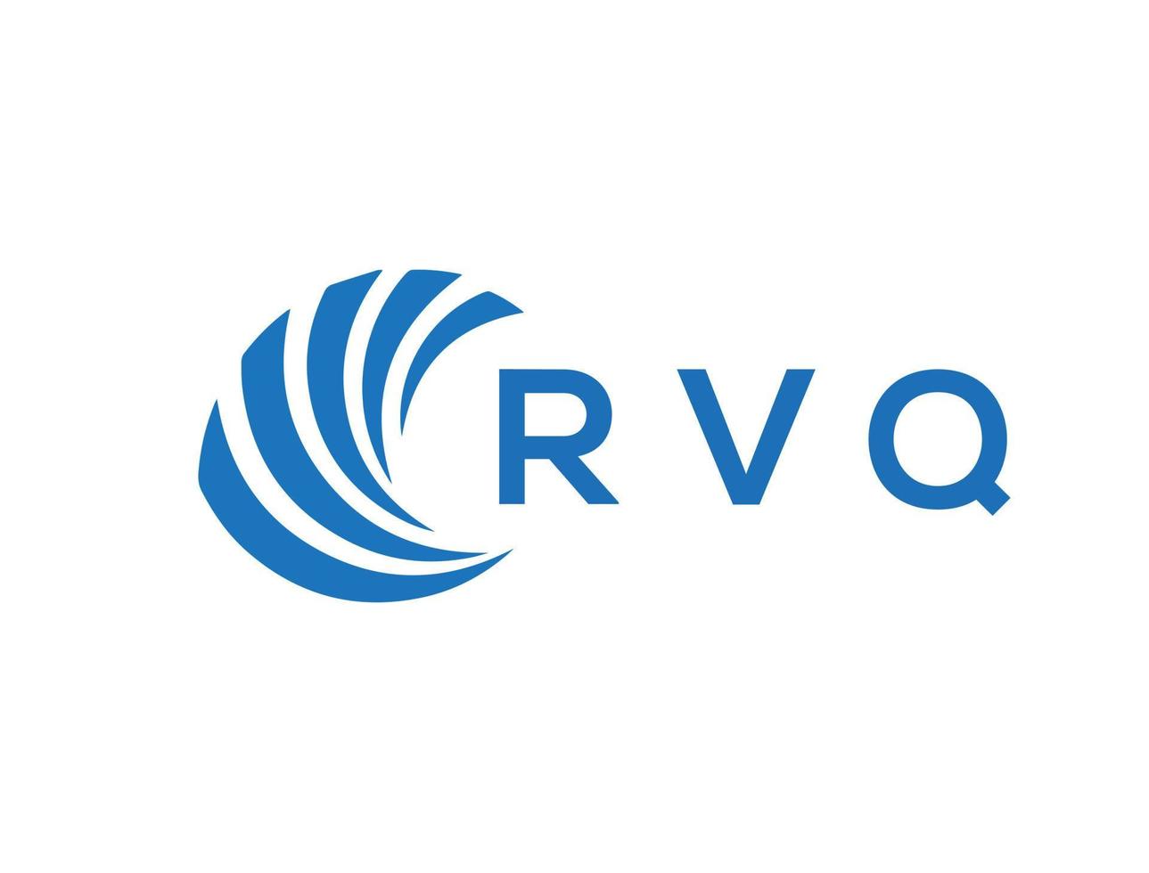 rvq brev logotyp design på vit bakgrund. rvq kreativ cirkel brev logotyp begrepp. rvq brev design. vektor