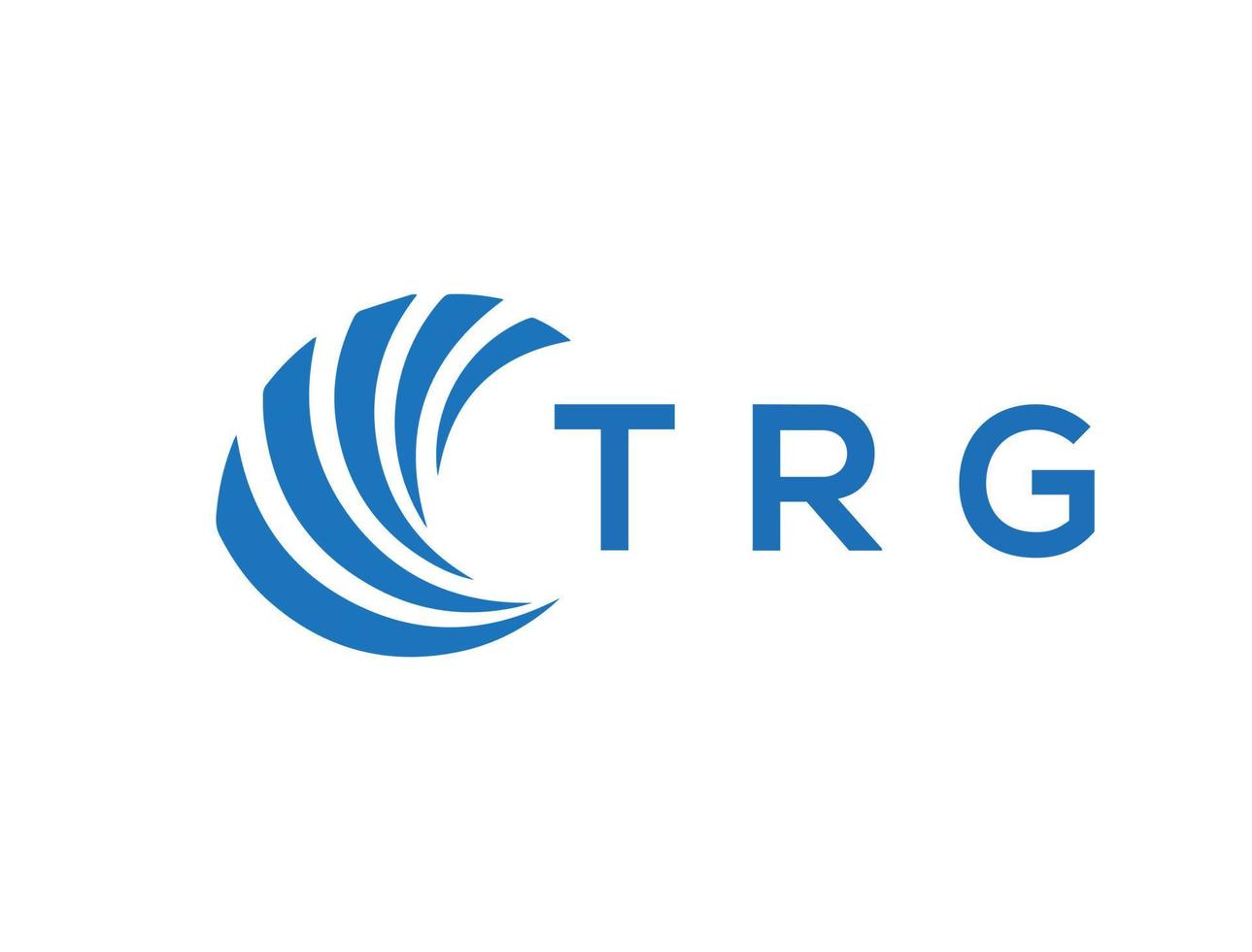 trg brev logotyp design på vit bakgrund. trg kreativ cirkel brev logotyp begrepp. trg brev design. vektor