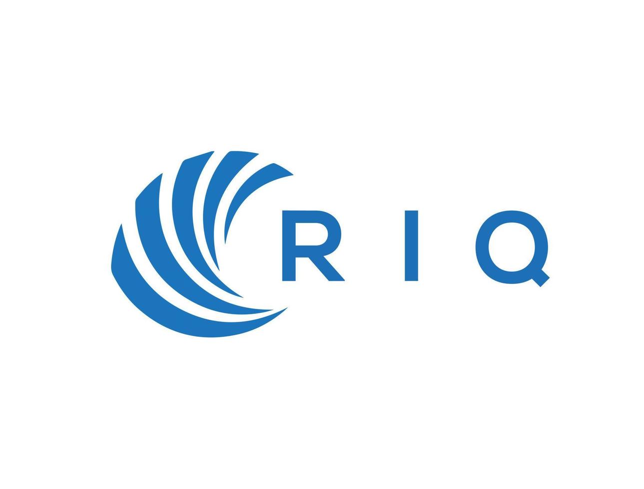 riq brev logotyp design på vit bakgrund. riq kreativ cirkel brev logotyp begrepp. riq brev design. vektor