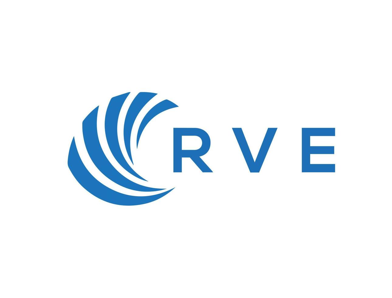 rve Brief Logo Design auf Weiß Hintergrund. rve kreativ Kreis Brief Logo Konzept. rve Brief Design. vektor