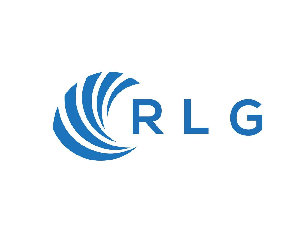 rlg brev logotyp design på vit bakgrund. rlg kreativ cirkel brev logotyp begrepp. rlg brev design. vektor