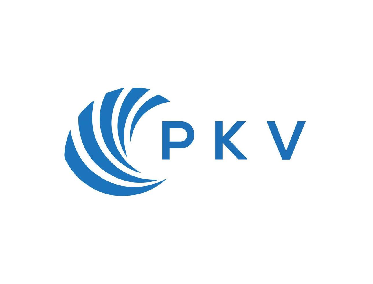 pkv Brief Logo Design auf Weiß Hintergrund. pkv kreativ Kreis Brief Logo Konzept. pkv Brief Design. vektor