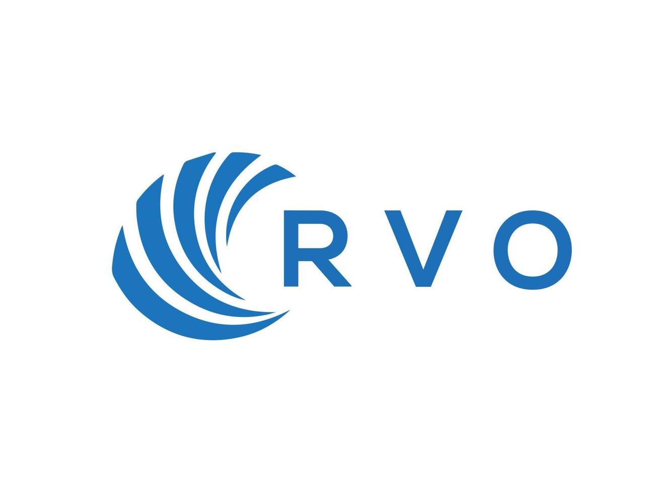 rvo brev logotyp design på vit bakgrund. rvo kreativ cirkel brev logotyp begrepp. rvo brev design. vektor