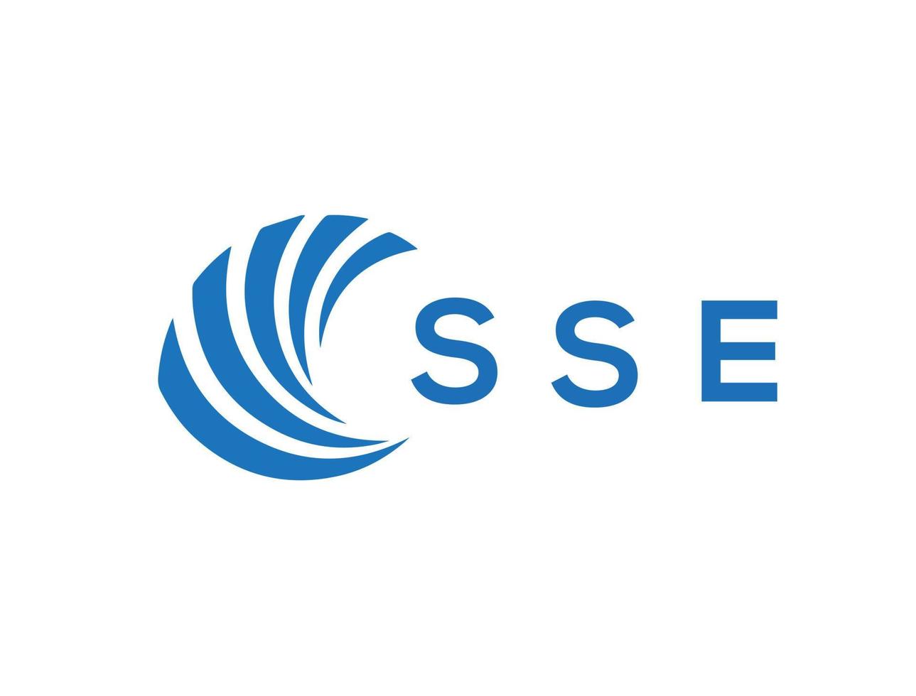 sse Brief Logo Design auf Weiß Hintergrund. sse kreativ Kreis Brief Logo Konzept. sse Brief Design. vektor